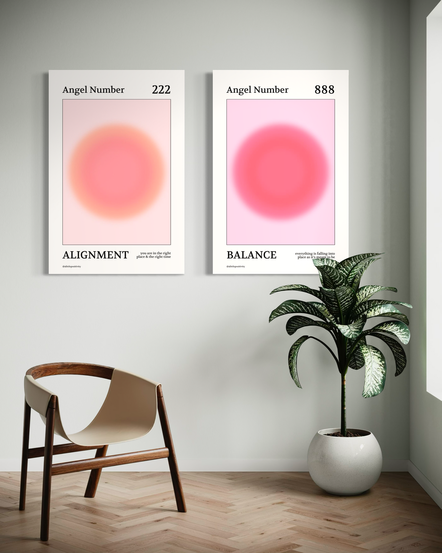 Set de 2 Cuadros – Angel Numbers