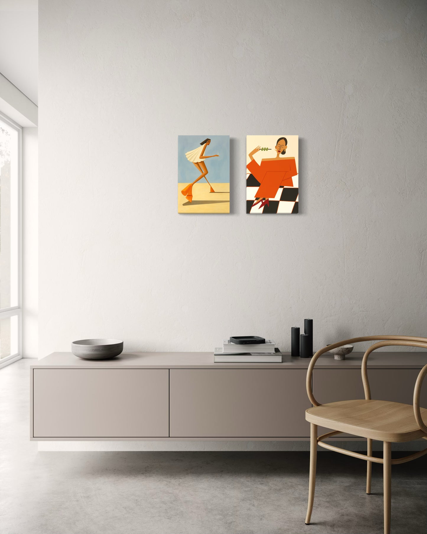 Set de 2 Cuadros – Shapes in Motion