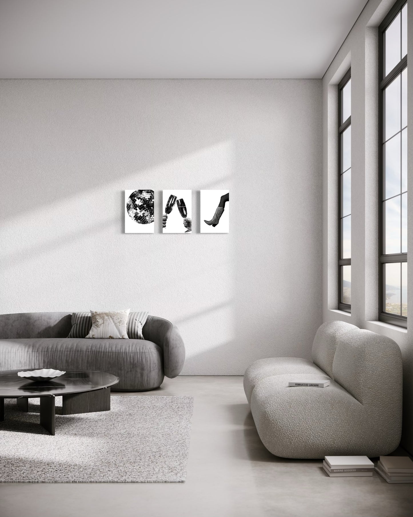 Set de 3 Cuadros Canvas – Nightlife