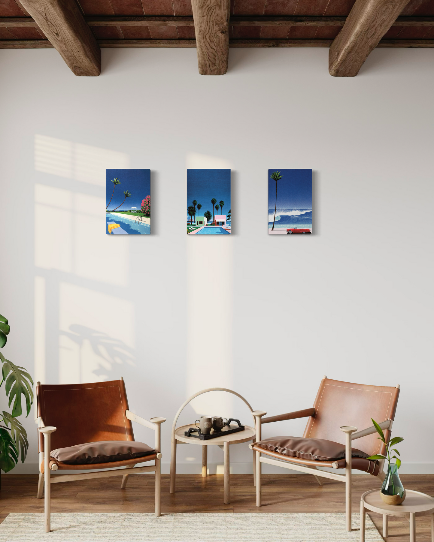 Set de 3 Cuadros Canvas – Hiroshi Nagai