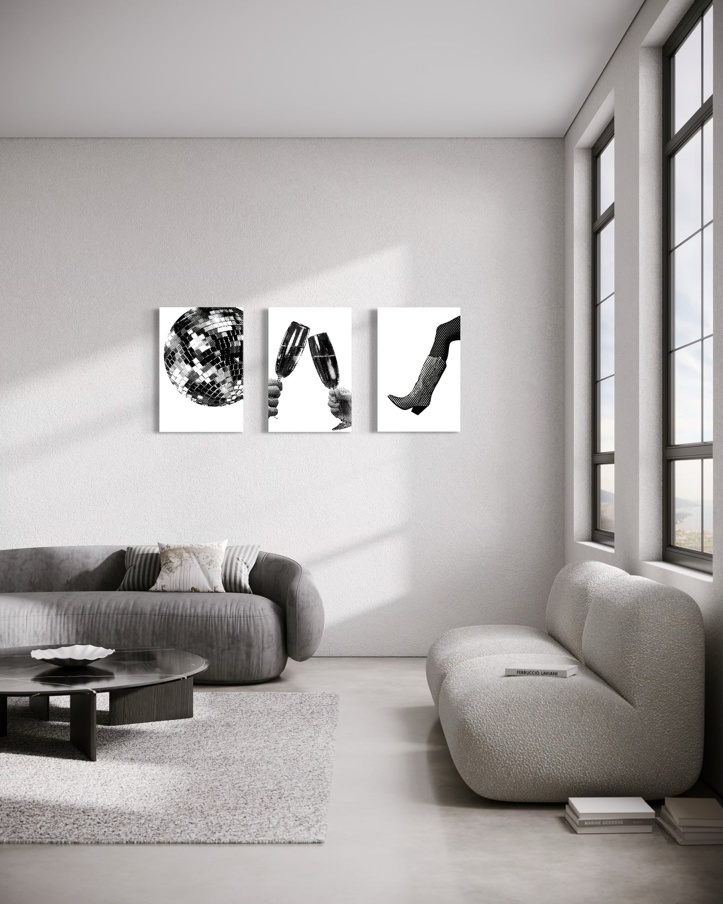 Set de 3 Cuadros Canvas – Nightlife