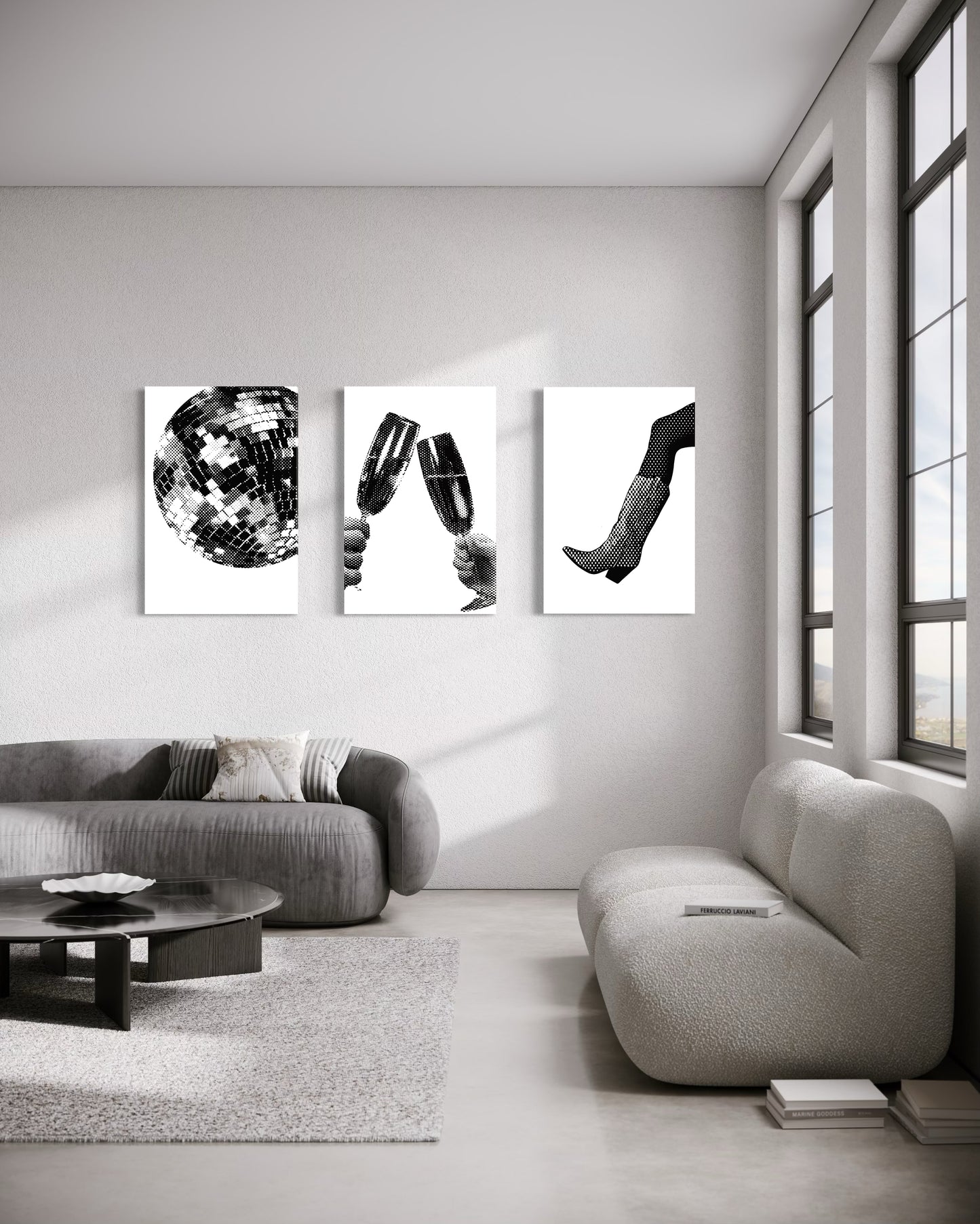 Set de 3 Cuadros Canvas – Nightlife