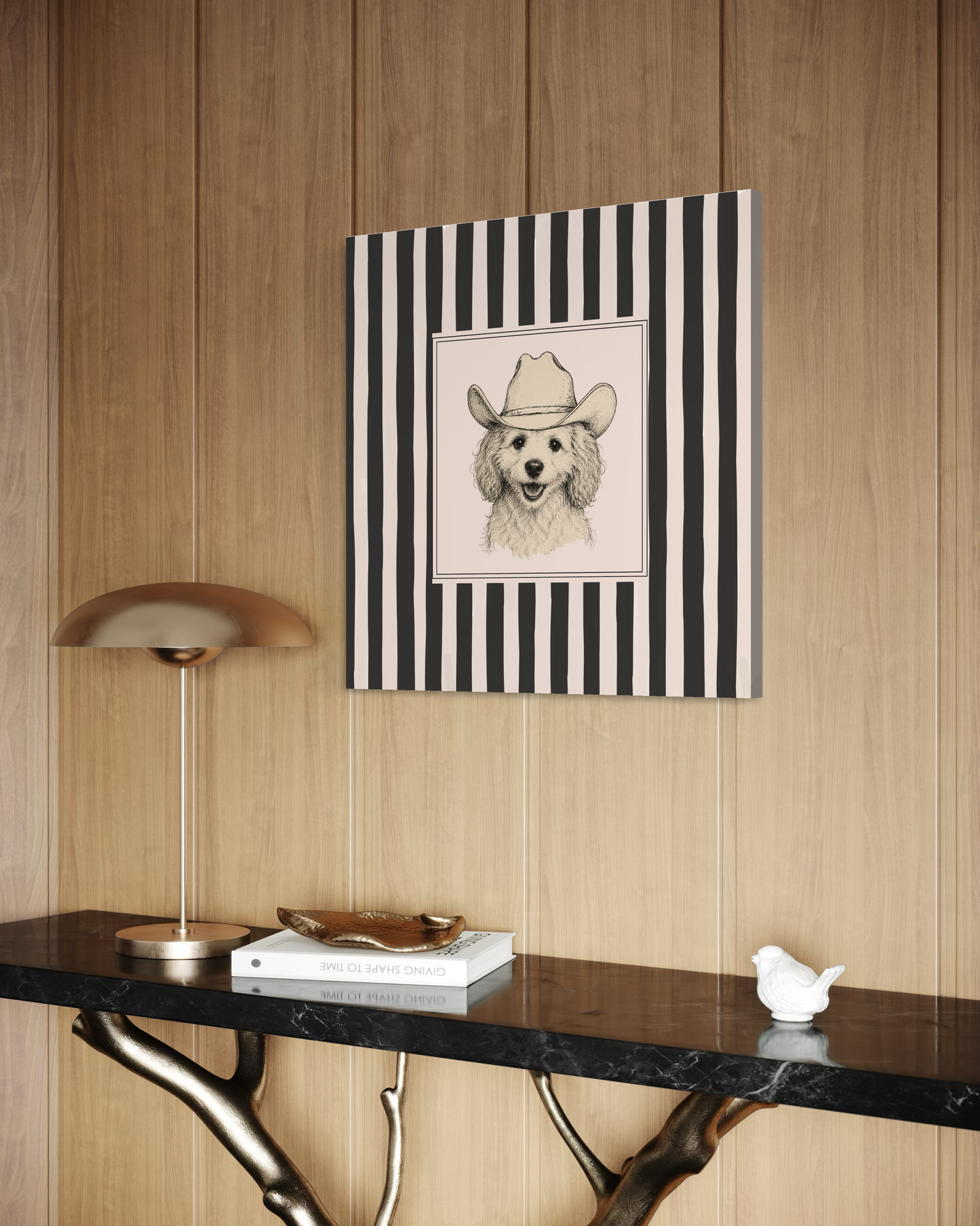 Canvas Personalizado - Cowboy Dog