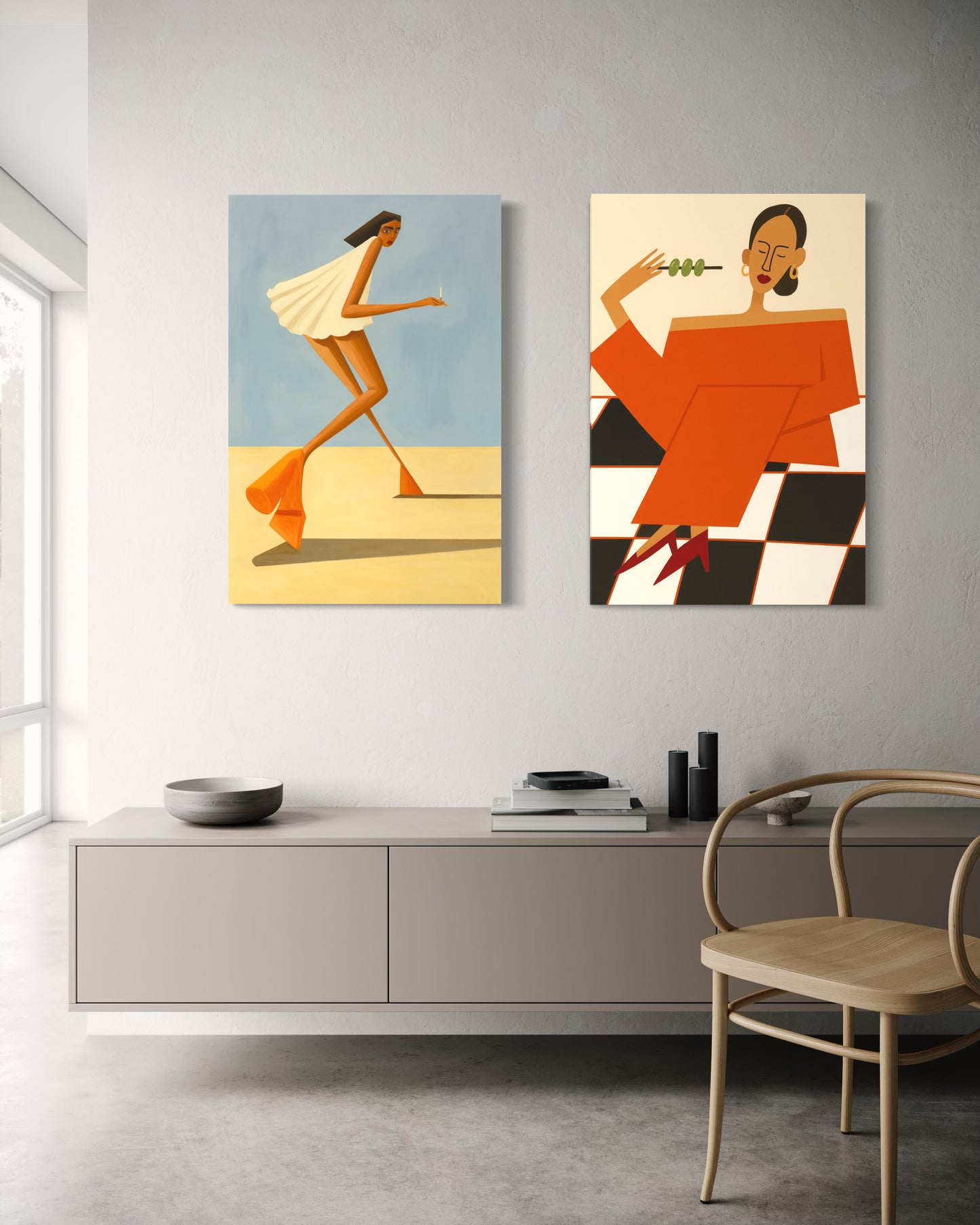 Set de 2 Cuadros – Shapes in Motion
