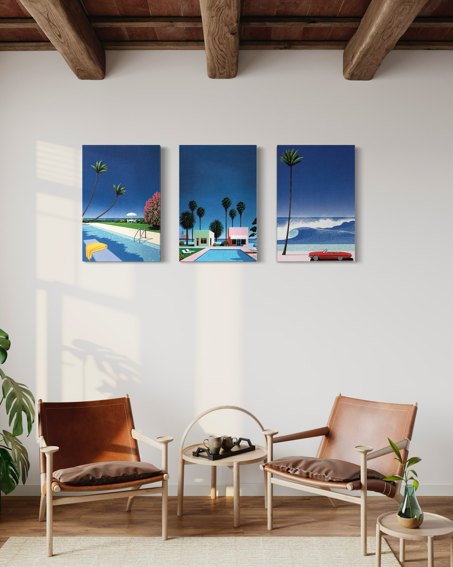 Set de 3 Cuadros Canvas – Hiroshi Nagai