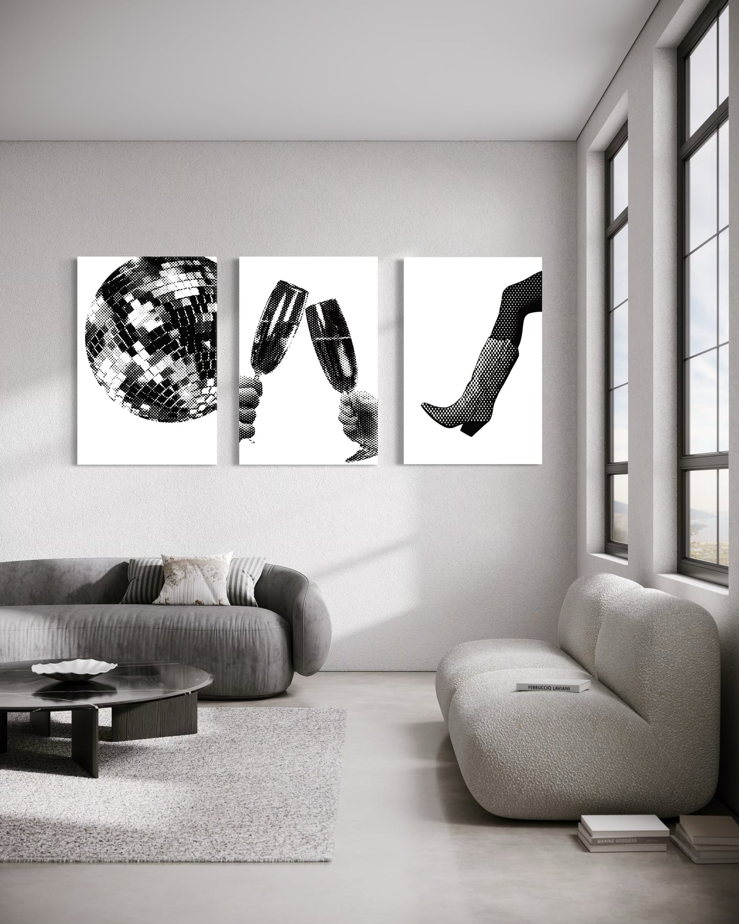 Set de 3 Cuadros Canvas – Nightlife
