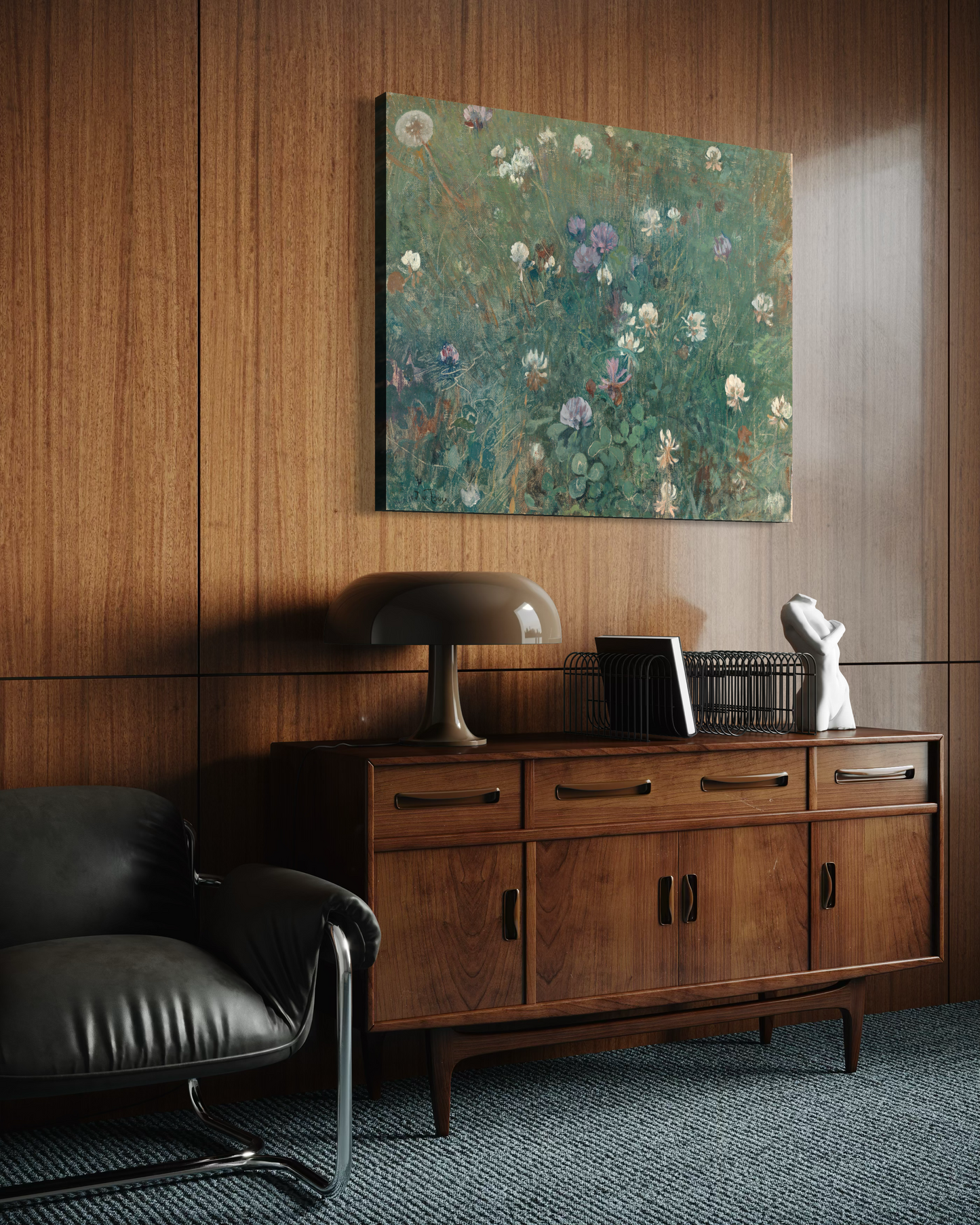 Canvas - Blooming Clover Jac van Looij