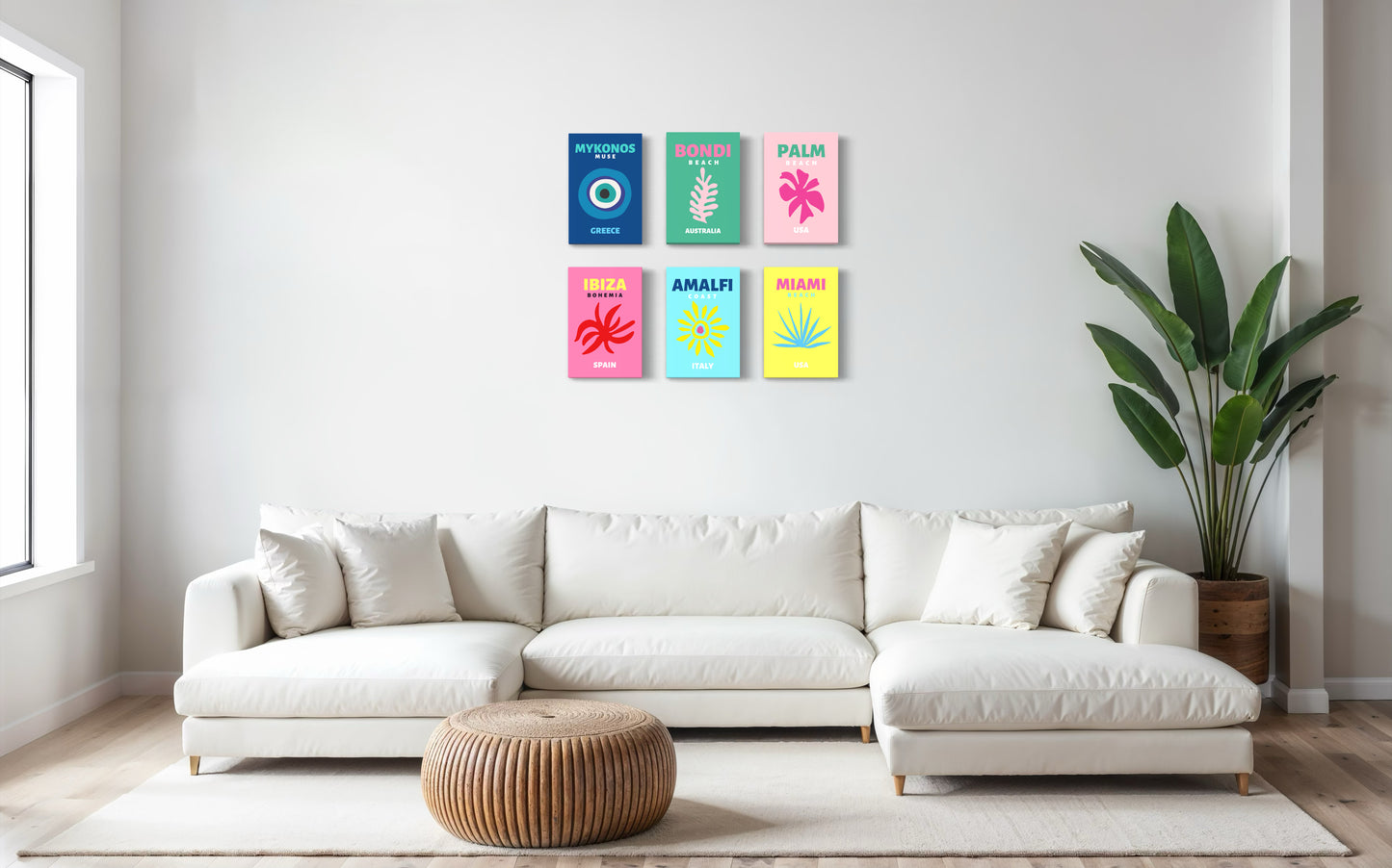 Set de 6 Cuadros Canvas – Travel