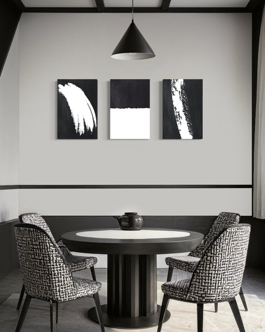 Set de 3 Cuadros Canvas – B&W