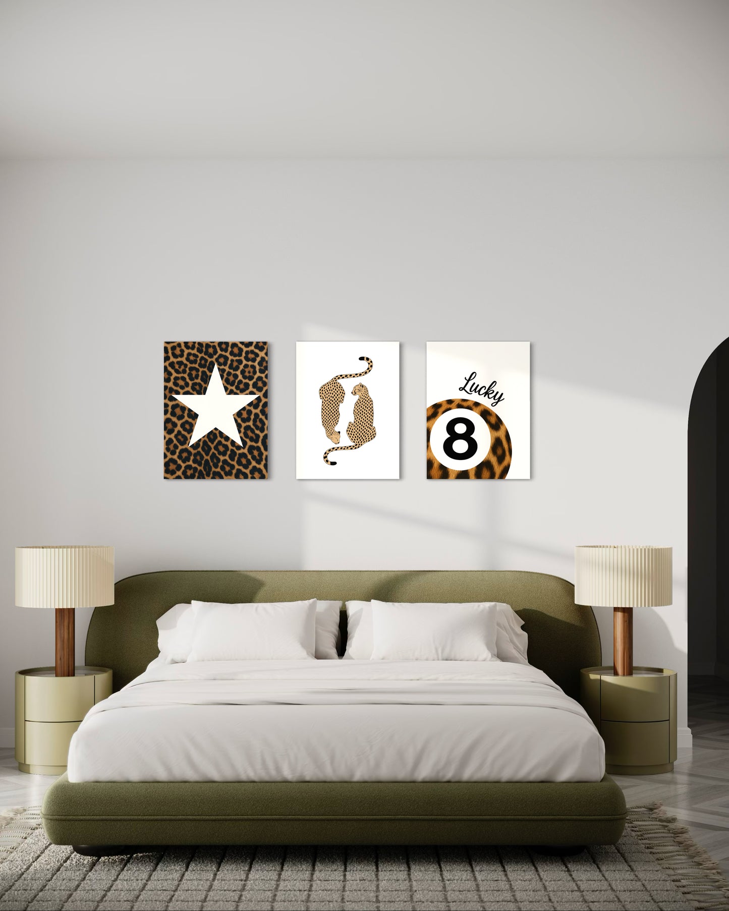 Set de 3 Cuadros Canvas – Cheetah