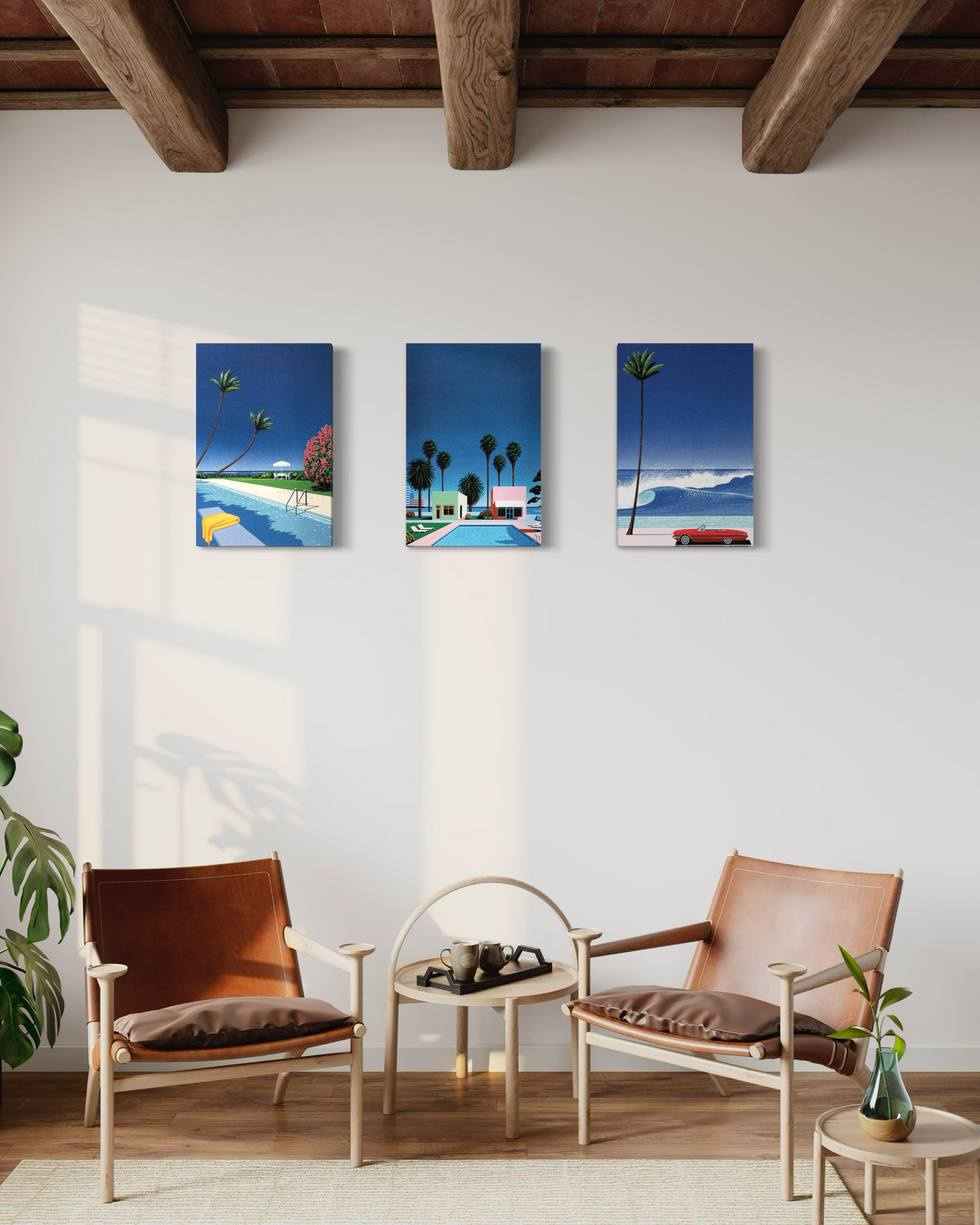 Set de 3 Cuadros Canvas – Hiroshi Nagai