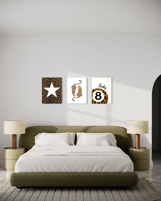 Set de 3 Cuadros Canvas – Cheetah