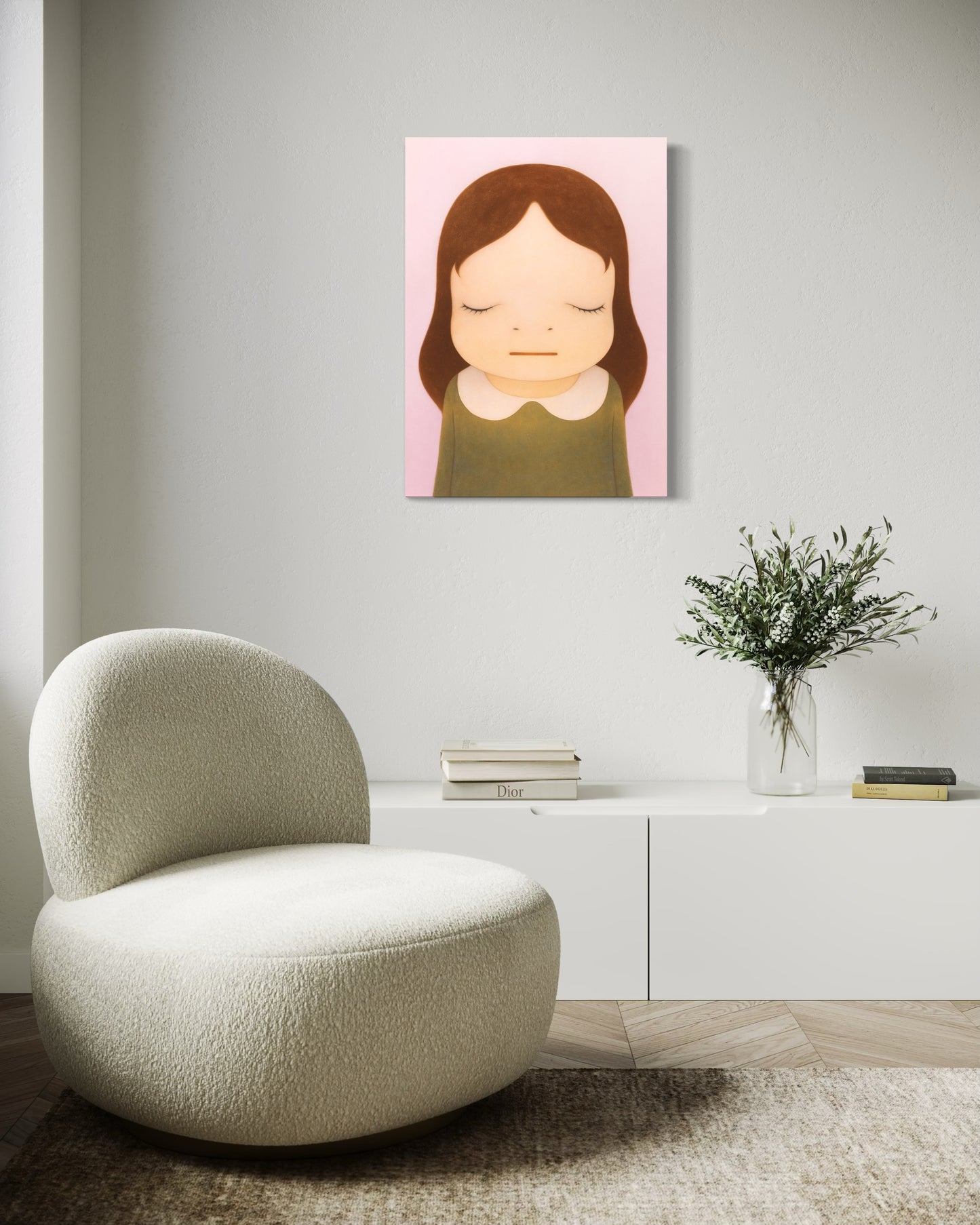 Cuadro Canvas - Cosmic Girl: Eyes Closed