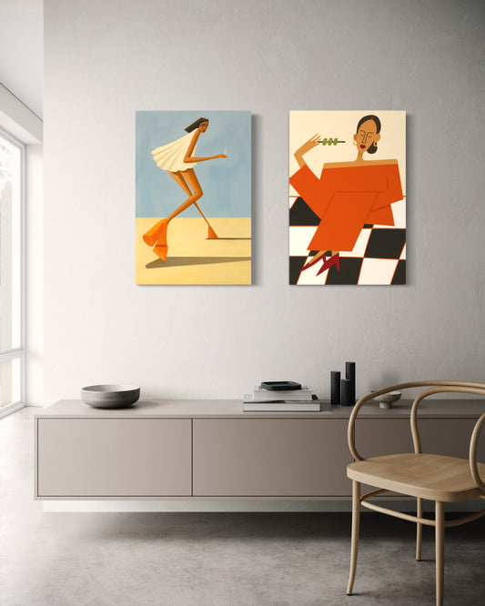 Set de 2 Cuadros – Shapes in Motion