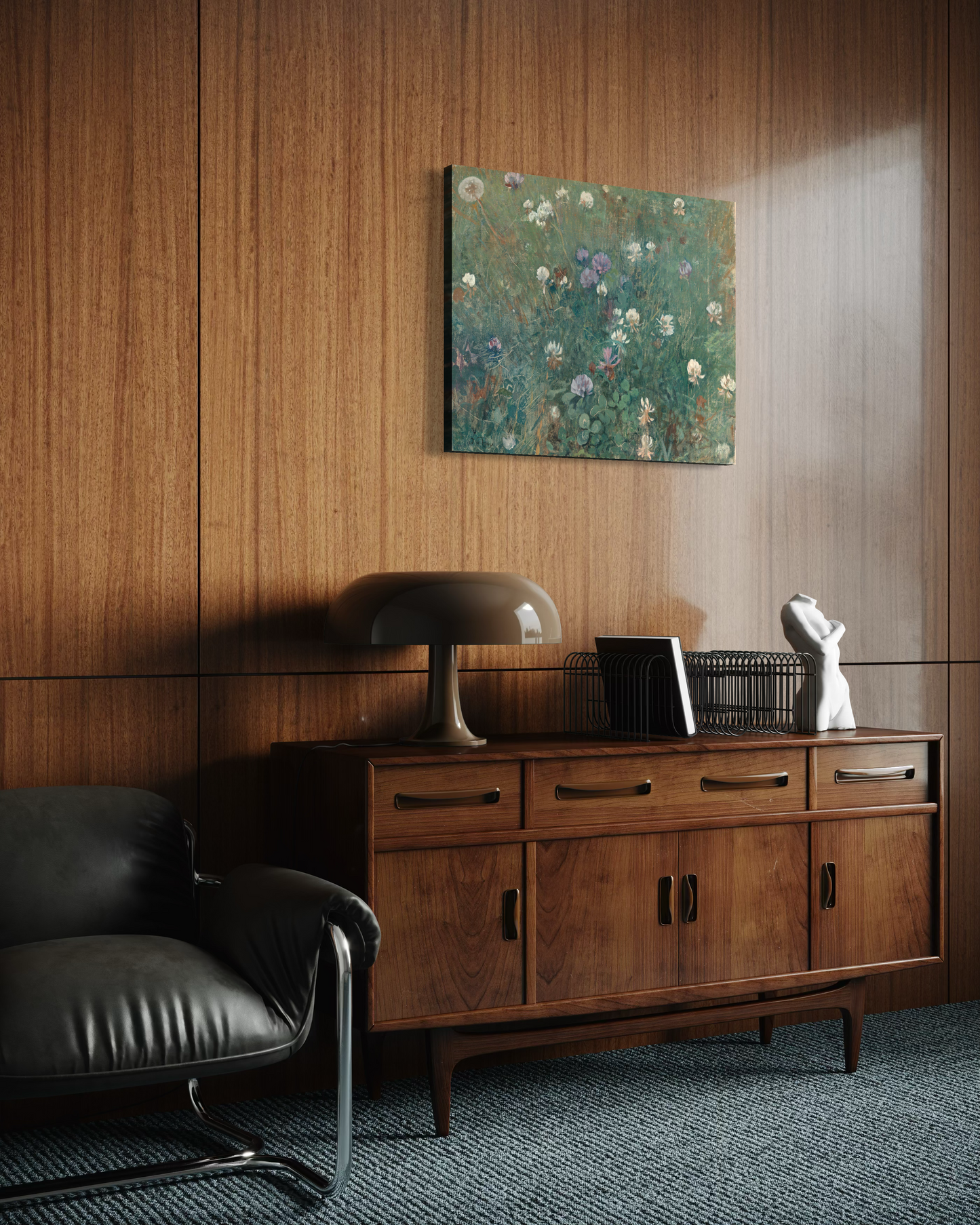 Canvas - Blooming Clover Jac van Looij