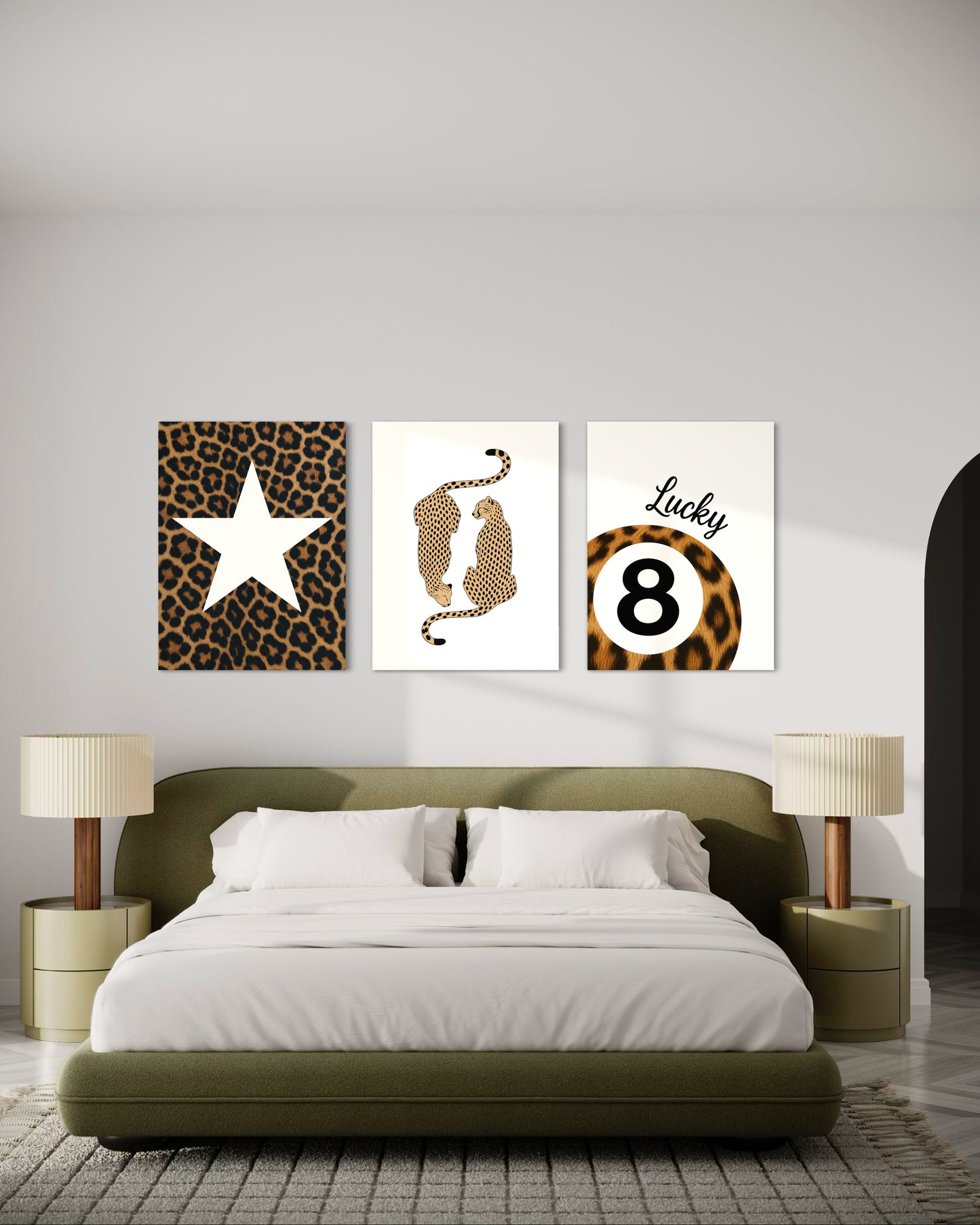 Set de 3 Cuadros Canvas – Cheetah