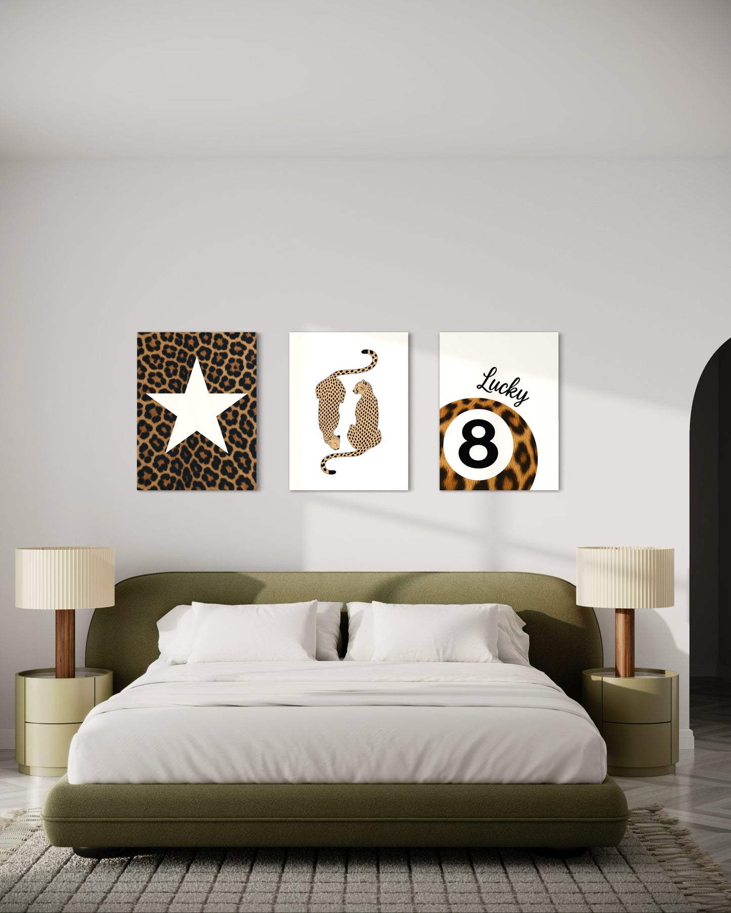 Set de 3 Cuadros Canvas – Cheetah