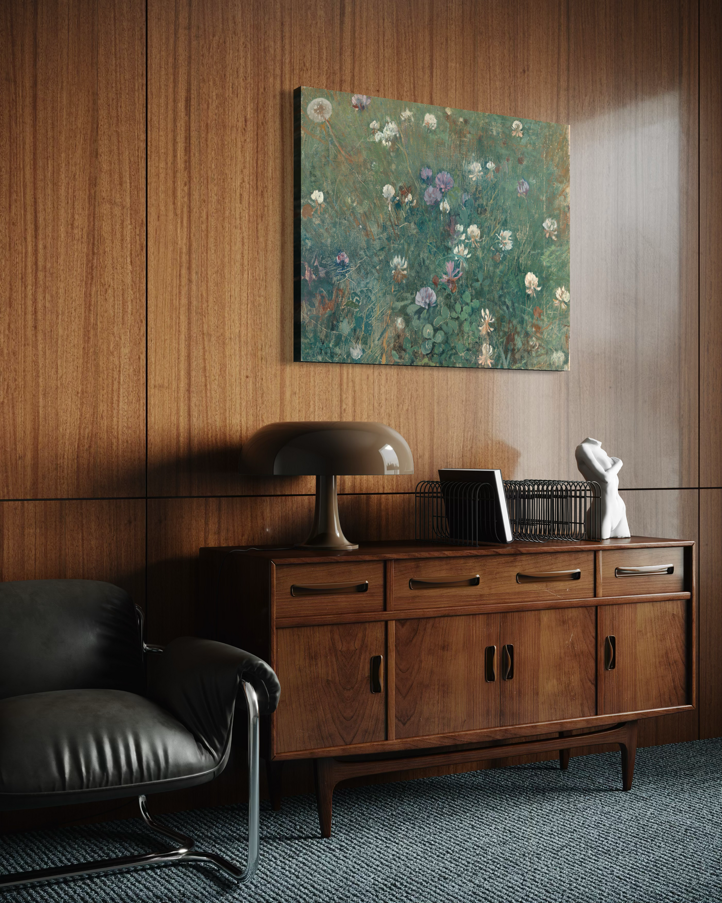 Canvas - Blooming Clover Jac van Looij