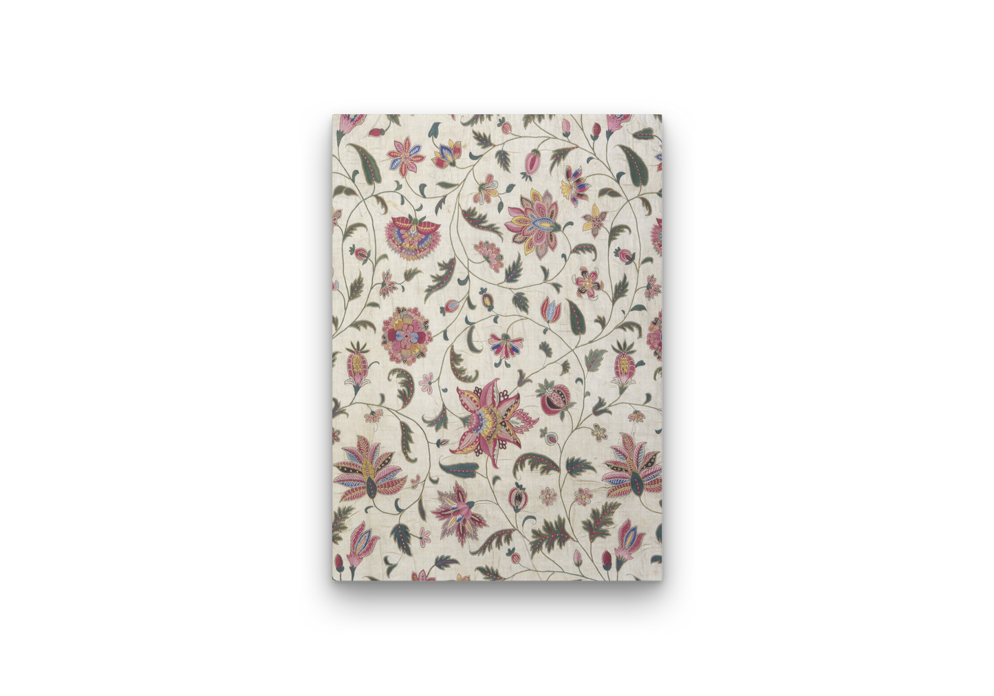 Canvas - Fragment of an Embroidered Coverlet in Asian Fabric