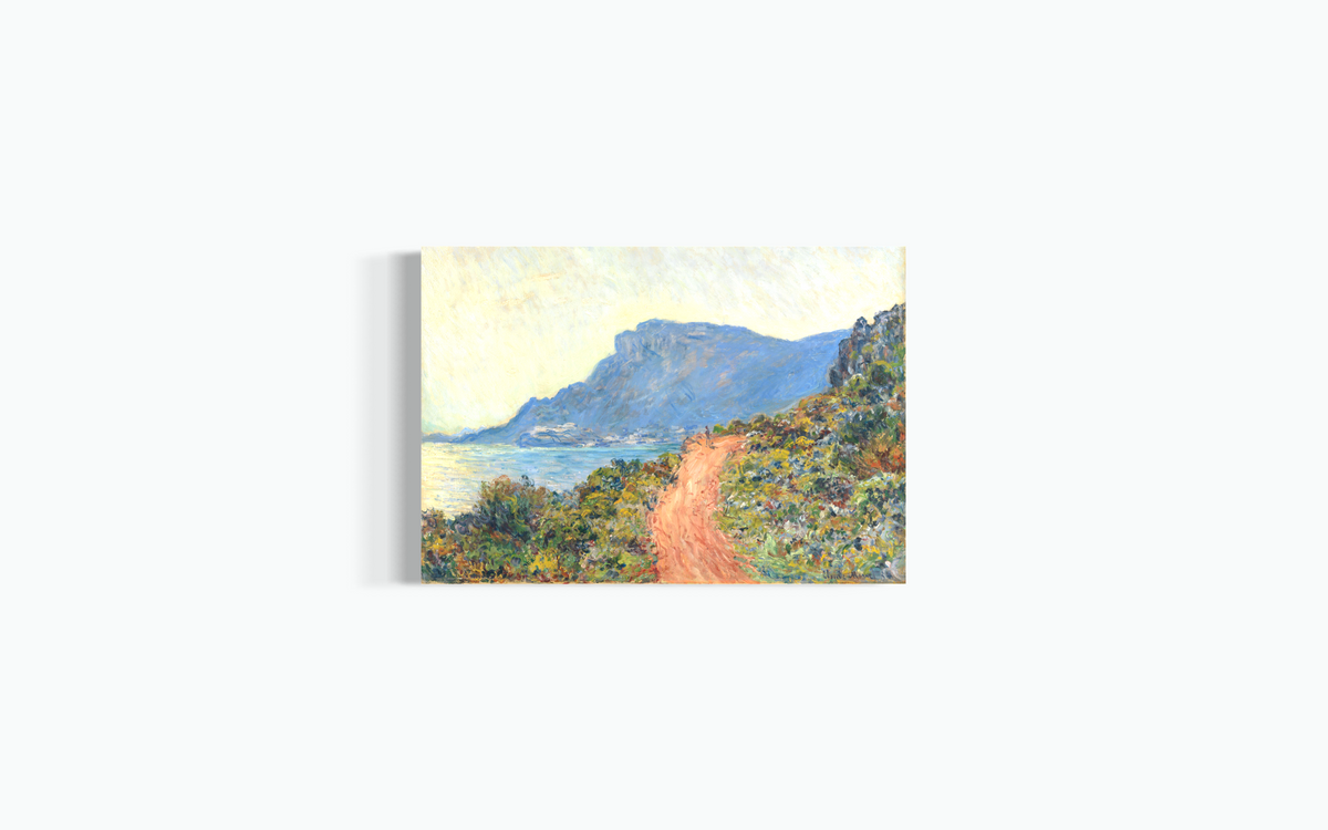 Canvas - La Corniche near Monaco  Claude Monet