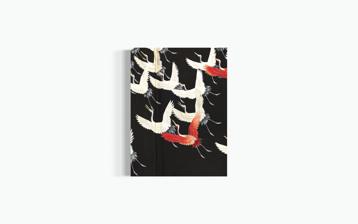 Canvas - Kimono Furisode with Flying Cranes