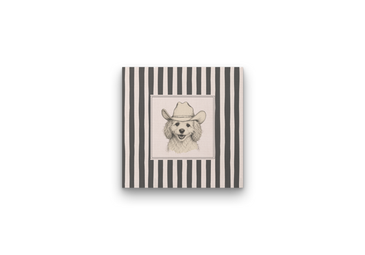 Canvas Personalizado - Cowboy Dog
